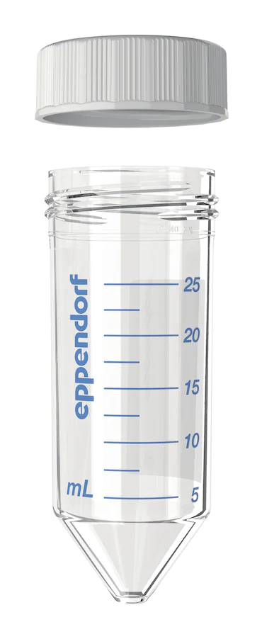 艾本德Eppendorf Conical Tubes 25 mL 帶螺旋蓋, 25 mL, 啟動(dòng)套裝，4  個(gè)單離心管架，6  個(gè)轉(zhuǎn)子適配器，轉(zhuǎn)子孔可容納 50  mL 錐形管, PCR 潔凈級(jí), 無(wú)